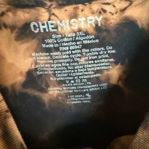 Chemistry Black and Orange Camaro Graphic Tee - Picture 3 of 3